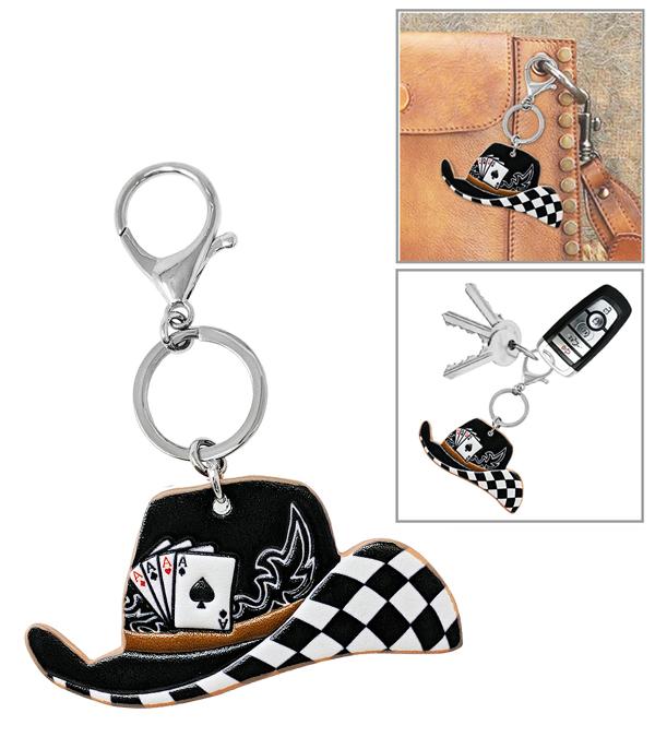 New Arrival :: Wholesale Western Cowgirl Hat Keychain