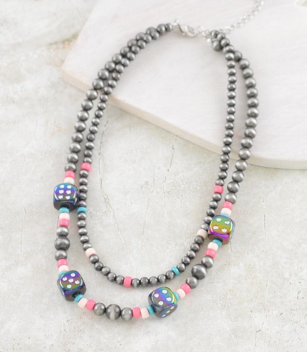 New Arrival :: Wholesale Western Navajo Pearl Bead Necklace