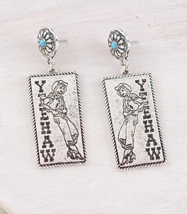 New Arrival :: Wholesale Western Yeehaw Cowgirl Earrings