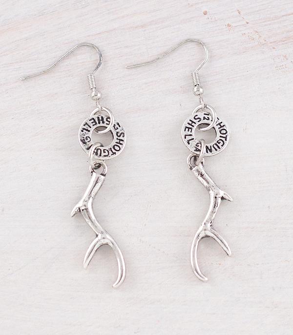 New Arrival :: Wholesale Western Antler Gun Shell Earrings