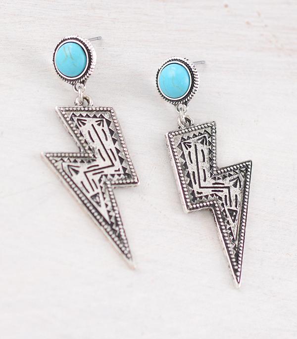 WHAT'S NEW :: Wholesale Western Lightning Bolt Post Earrings