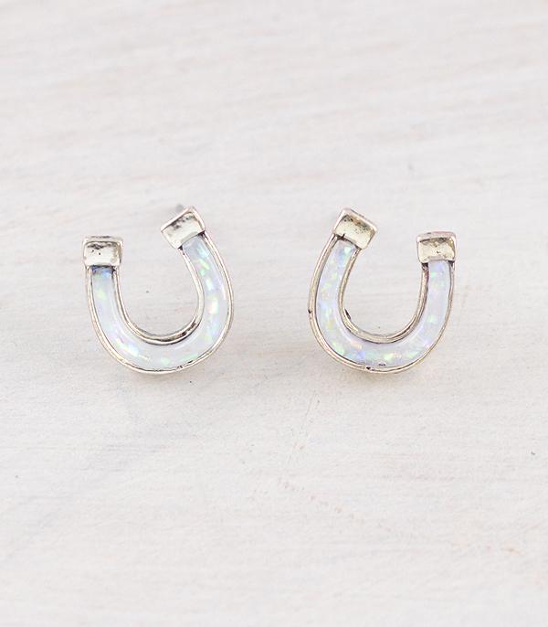 New Arrival :: Wholesale Western Horseshoe Post Earrings