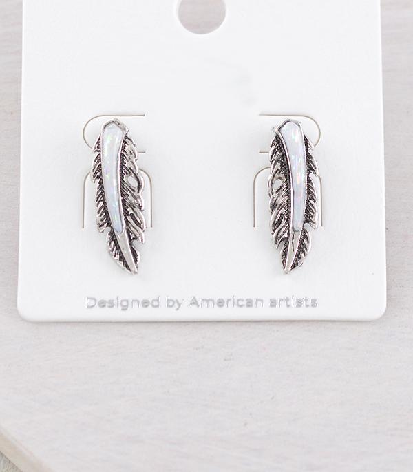 WHAT'S NEW :: Wholesale Western Feather Post Earrings