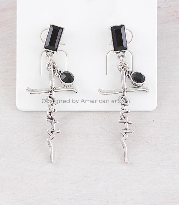 New Arrival :: Wholesale Faith Cross Earrings