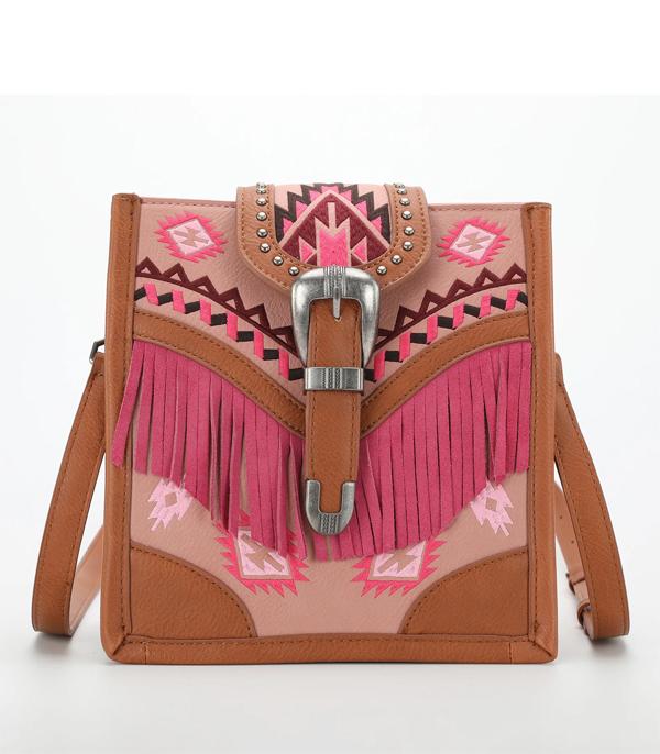 New Arrival :: Wholesale Montana West Aztec Buckle Crossbody Bag