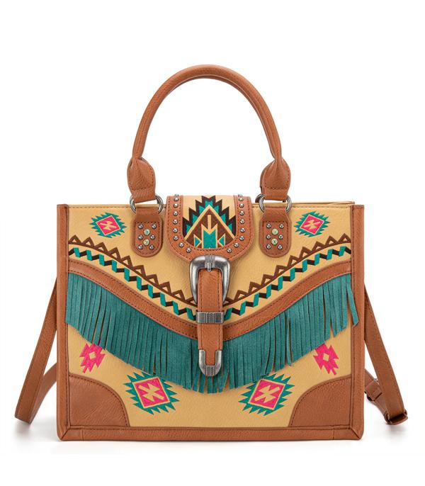 WHAT'S NEW :: Wholesale Montana West Buckle Aztec Tote