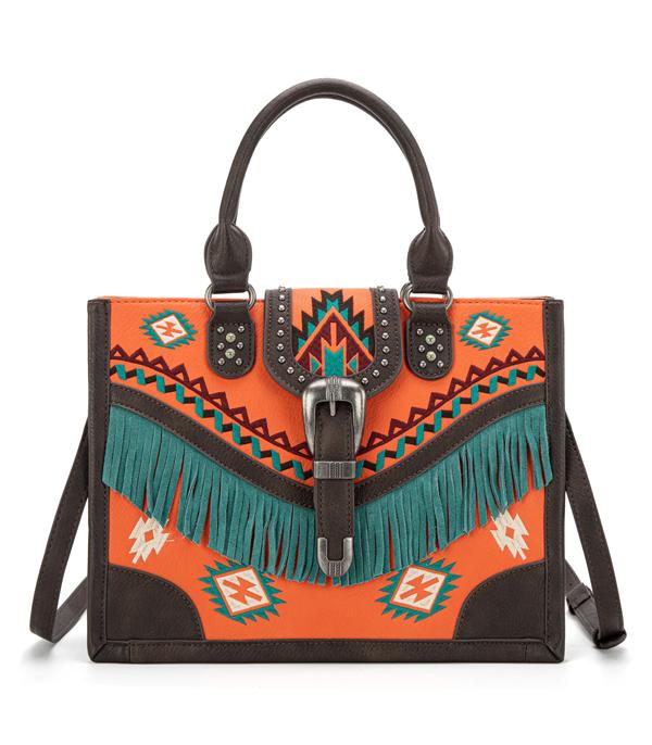 MONTANAWEST BAGS :: WESTERN PURSES :: Wholesale Montana West Aztec Buckle Tote