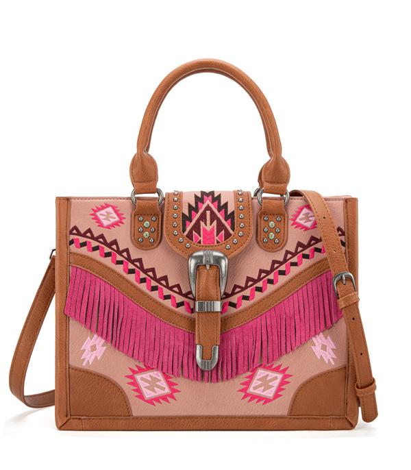 New Arrival :: Wholesale Montana West Aztec Buckle Tote