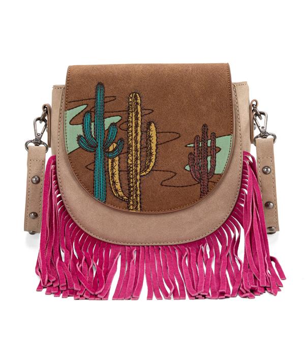 MONTANAWEST BAGS :: CROSSBODY BAGS :: Wholesale Montana West Cactus Crossbody Bag