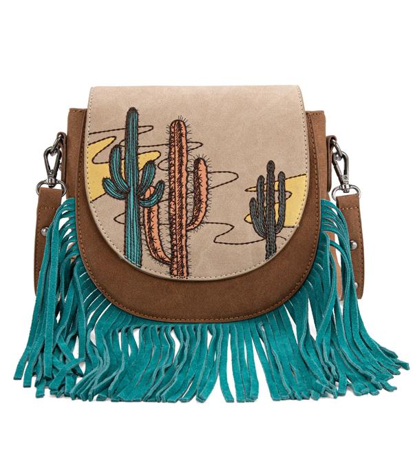 MONTANAWEST BAGS :: CROSSBODY BAGS :: Wholesale Montana West Cactus Crossbody Bag