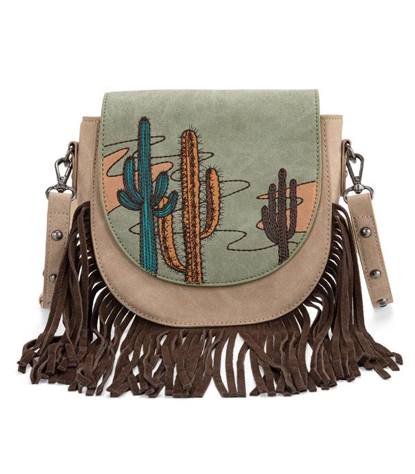 MONTANAWEST BAGS :: CROSSBODY BAGS :: Wholesale Montana West Cactus Crossbody Bag