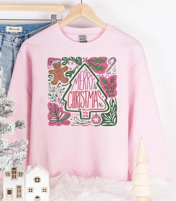 New Arrival :: Wholesale Merry Christmas Doodle Sweatshirt