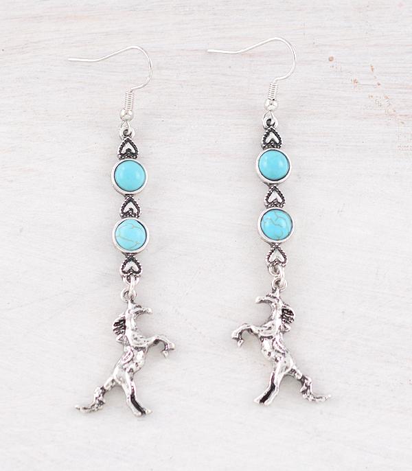 New Arrival :: Wholesale Western Horse Drop Earrings