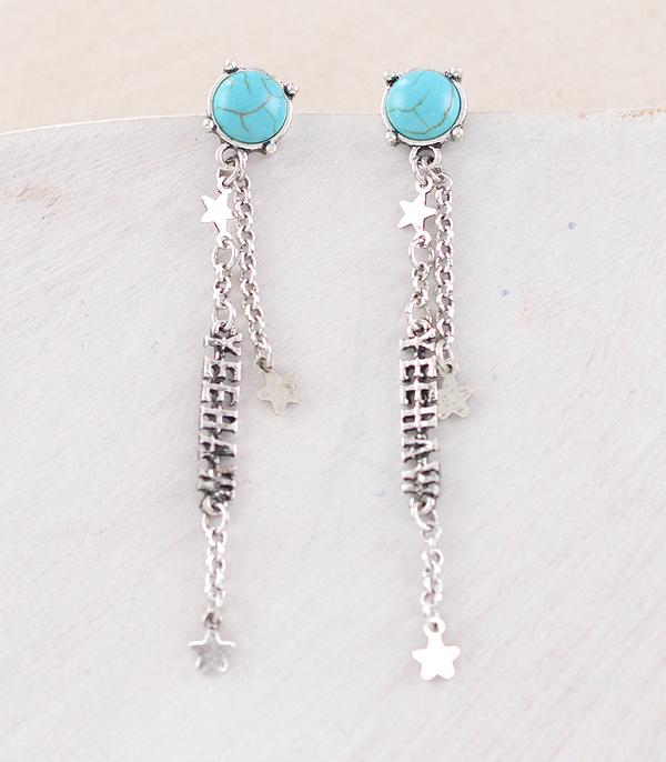 EARRINGS :: WESTERN POST EARRINGS :: Wholesale Western Yeehaw Turquoise Earrings