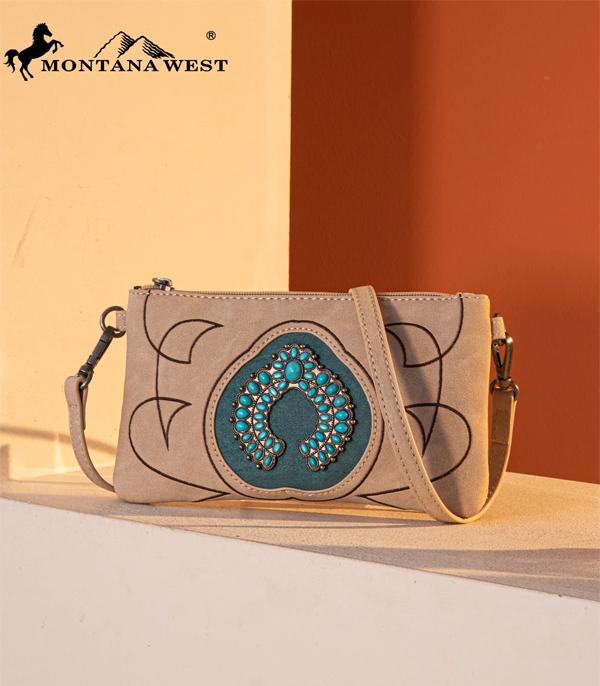 New Arrival :: Wholesale Squash Blossom Concho Crossbody Wristlet