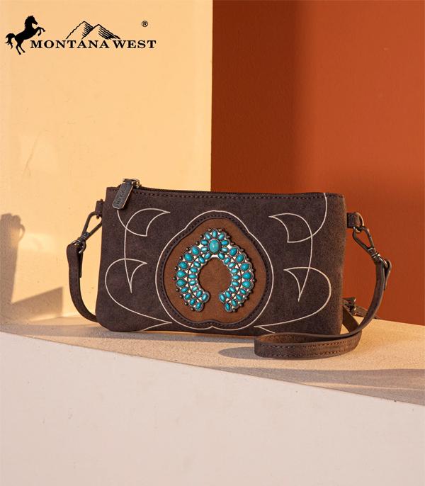 New Arrival :: Wholesale Squash Blossom Concho Crossbody Wristlet