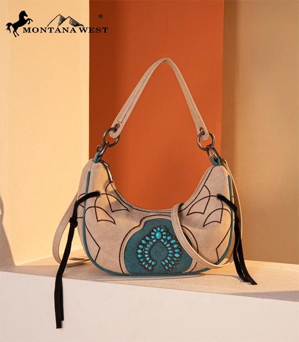 MONTANAWEST BAGS :: WESTERN PURSES :: Wholesale Montana West Concho Crescent Crossbody 