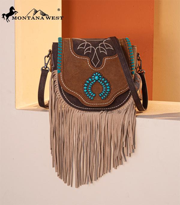 New Arrival :: Wholesale Squash Blossom Concho Fringe Crossbody