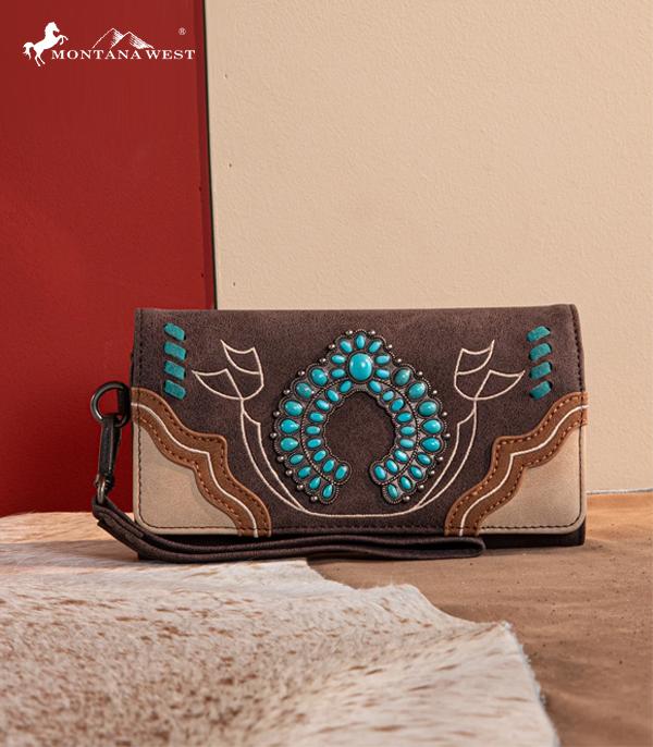 New Arrival :: Wholesale Squash Blossom Concho Wallet