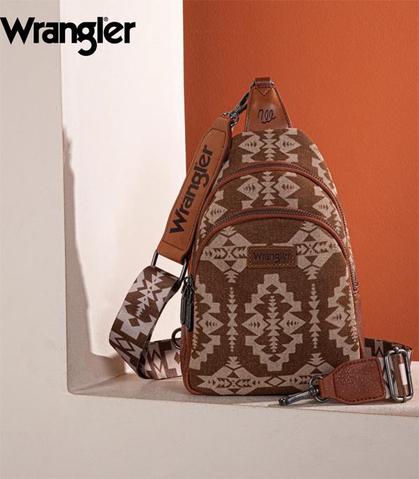 WHAT'S NEW :: Wholesale Wrangler Southwestern Print Sling Bag