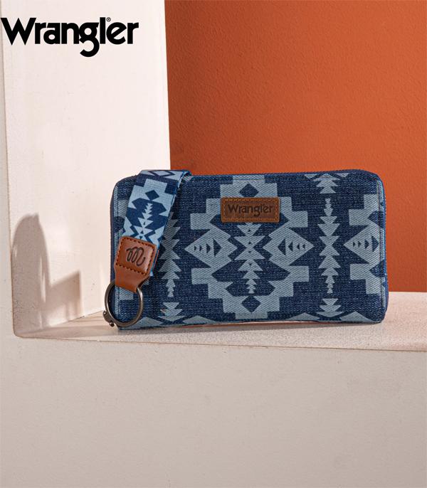 MONTANAWEST BAGS :: MENS WALLETS I SMALL ACCESSORIES :: Wholesale Wrangler Southwestern Print Wallet