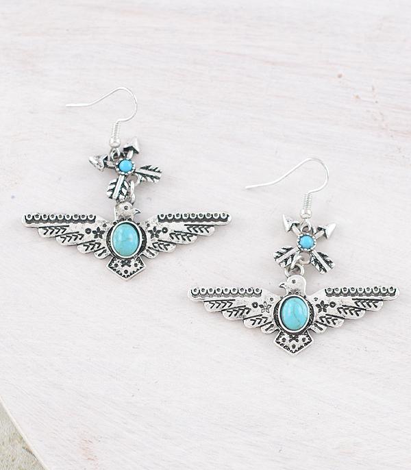 EARRINGS :: WESTERN HOOK EARRINGS :: Wholesale Western Thunderbird Earrings