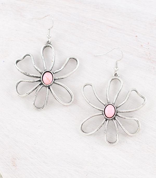 EARRINGS :: WESTERN HOOK EARRINGS :: Wholesale Western Flower Earrings