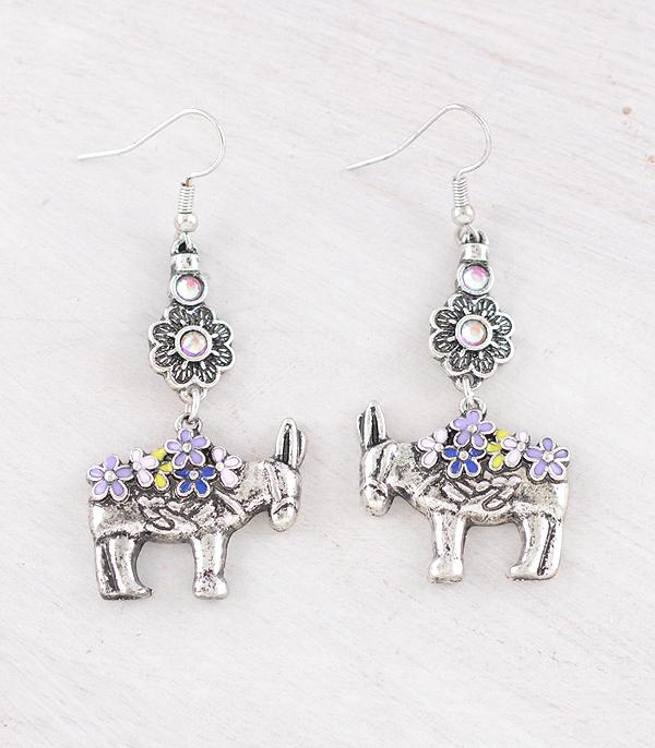 WHAT'S NEW :: Wholesale Western Flower Donkey Earrings