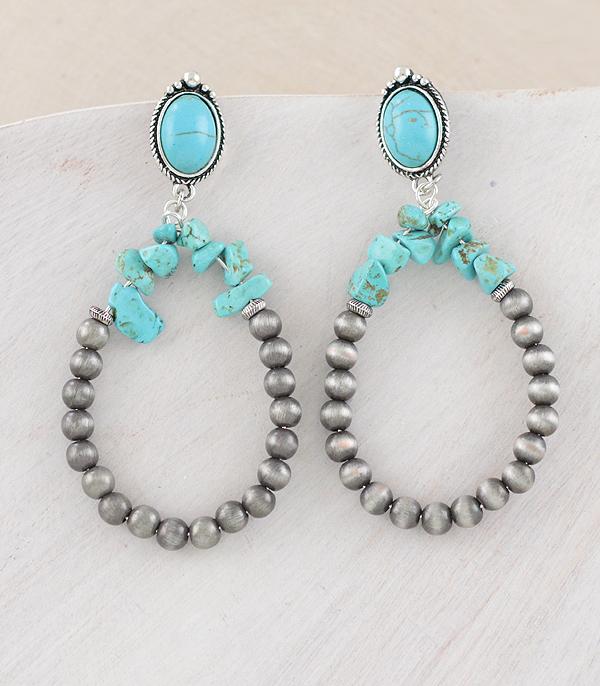 New Arrival :: Wholesale Western Navajo Pearl Teardrop Earrings