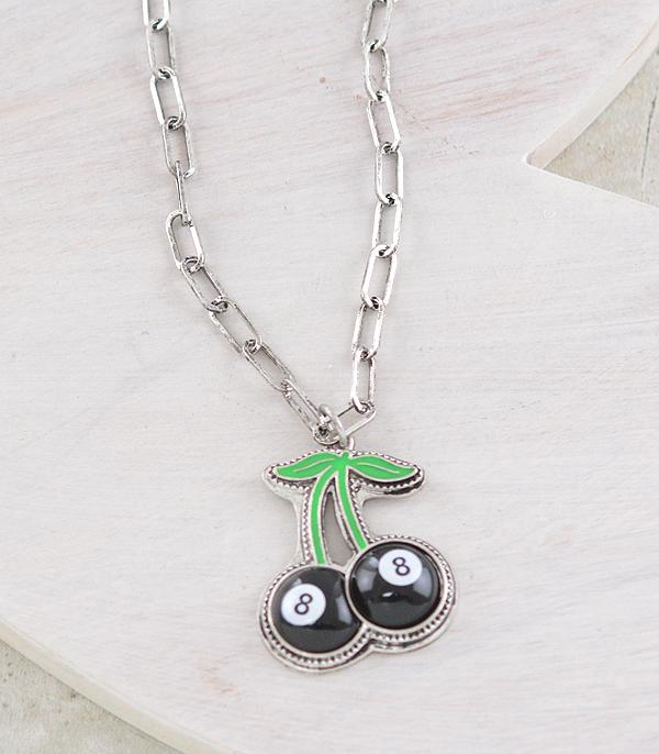 New Arrival :: Wholesale Western Eight Ball Pendant Necklace