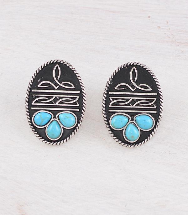 New Arrival :: Wholesale Western Boot Stitch Earrings