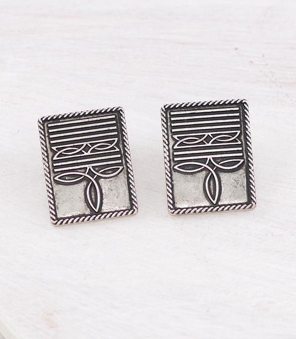 New Arrival :: Wholesale Western Boot Stitch Earrings