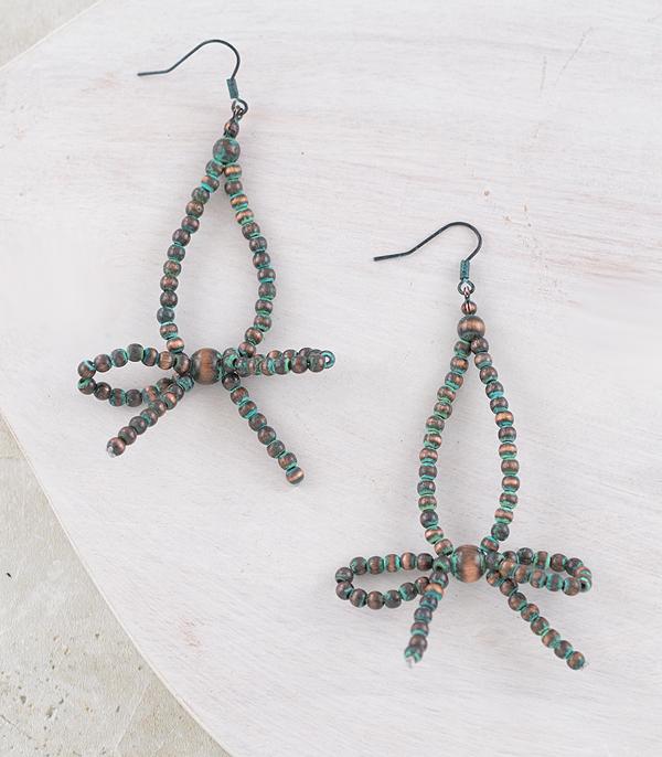 New Arrival :: Wholesale Western Navajo Pearl Bow Earrings