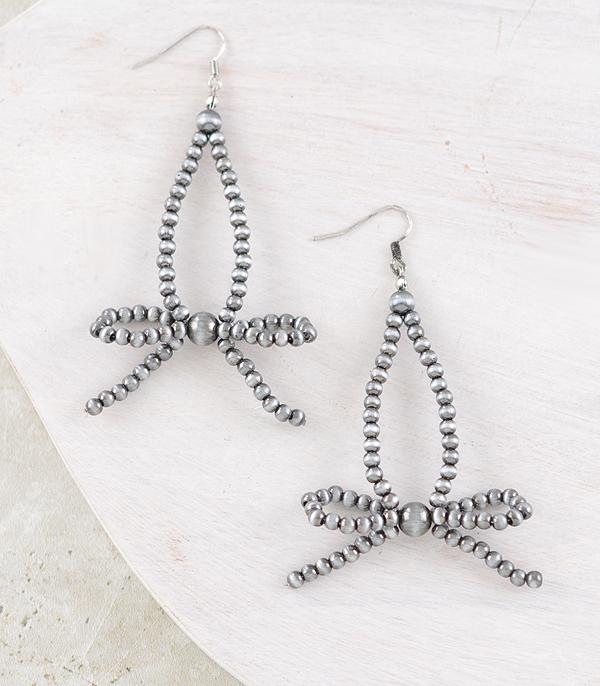 New Arrival :: Wholesale Western Navajo Pearl Bow Earrings