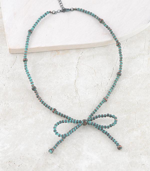 NECKLACES :: WESTERN TREND :: Wholesale Western Navajo Pearl Bow Necklace