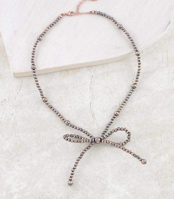 NECKLACES :: WESTERN TREND :: Wholesale Western Navajo Pearl Bow Necklace