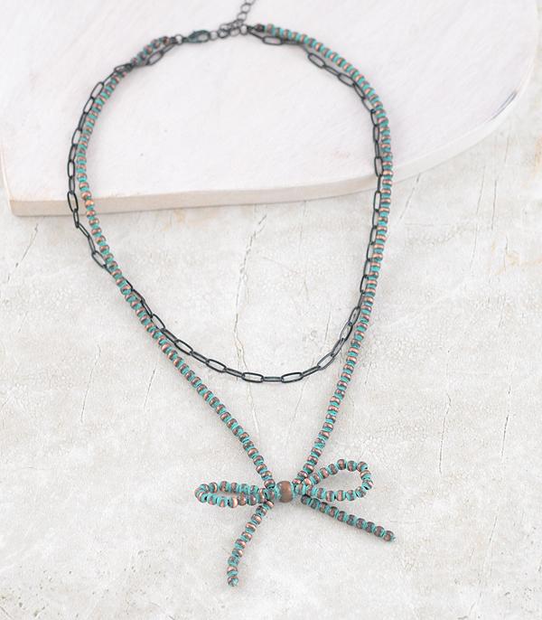 NECKLACES :: WESTERN TREND :: Wholesale Western Navajo Pearl Bow Necklace