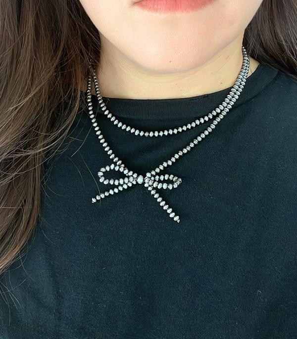 New Arrival :: Wholesale Western Navajo Pearl Bow Necklace