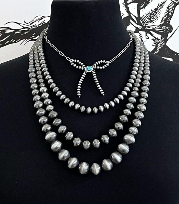 New Arrival :: Wholesale Western Navajo Pearl Bow Necklace