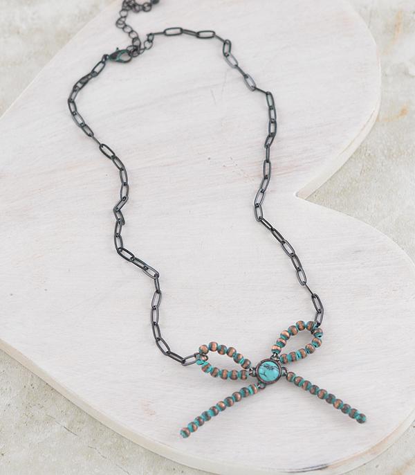 New Arrival :: Wholesale Western Navajo Pearl Bow Necklace