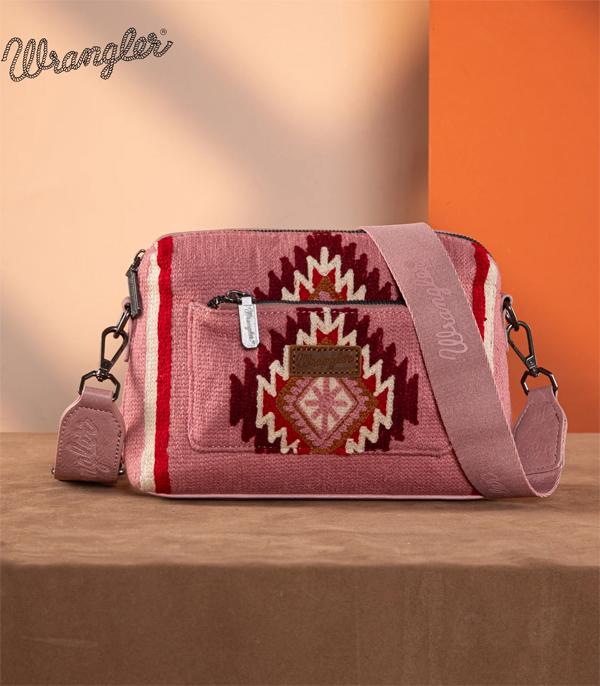 MONTANAWEST BAGS :: CROSSBODY BAGS :: Wholesale Wrangler Southwestern Knit Crossbody Bag