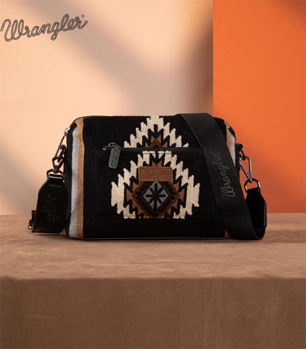 New Arrival :: Wholesale Wrangler Southwestern Knit Crossbody Bag