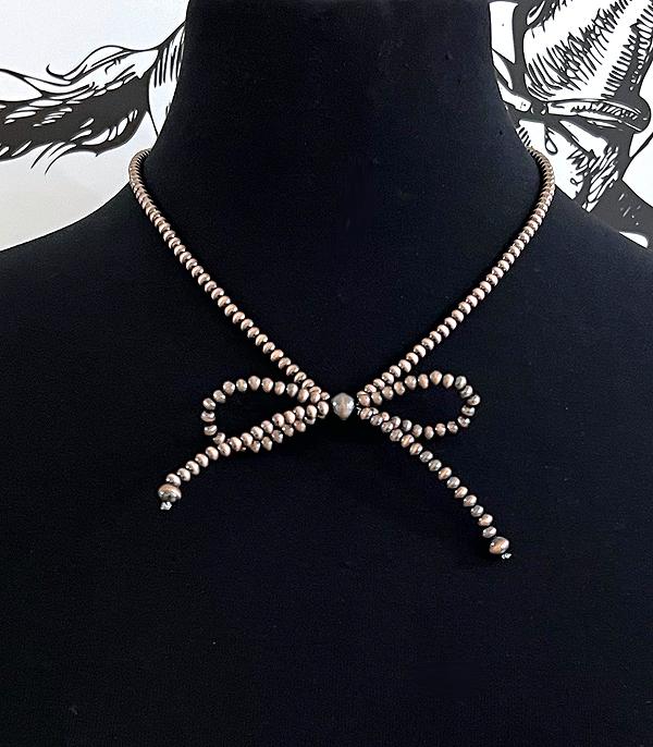 New Arrival :: Wholesale Western Navajo Pearl Bow Necklace