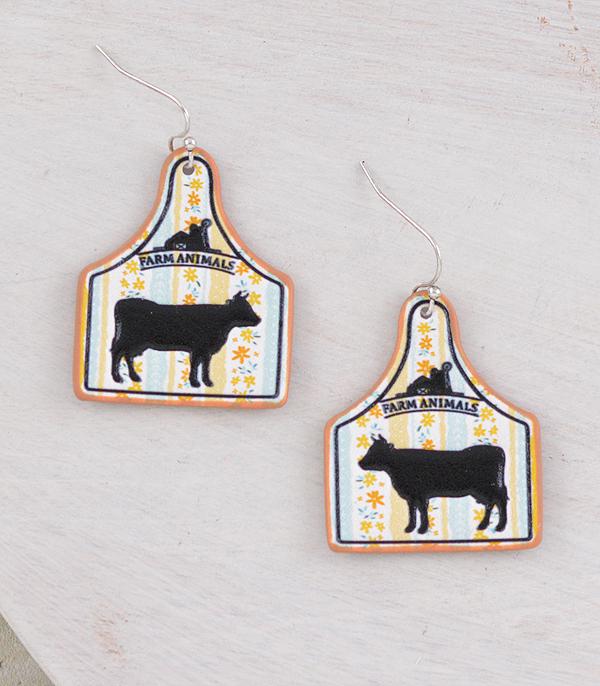 New Arrival :: Wholesale Western Cattle Tag Earrings