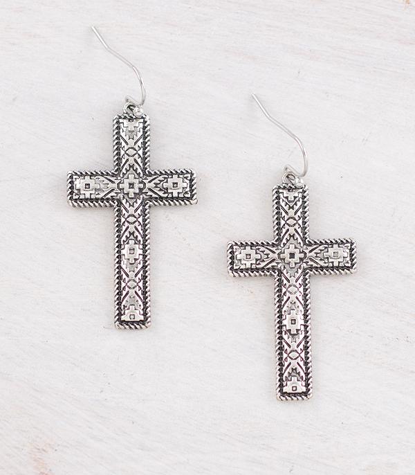 New Arrival :: Wholesale Western Aztec Cross Earrings