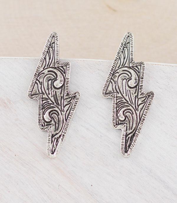 New Arrival :: Wholesale Western Lightning Bolt Earrings