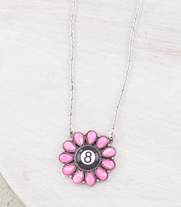 New Arrival :: Wholesale Western Eight Ball Pendant Necklace