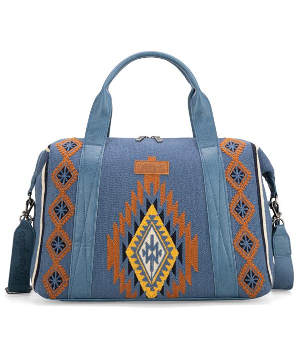 MONTANAWEST BAGS :: WESTERN PURSES :: Wholesale Wrangler Southwestern Print Duffle Bag