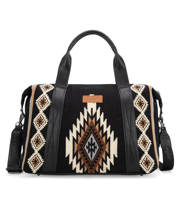 MONTANAWEST BAGS :: WESTERN PURSES :: Wholesale Wrangler Southwestern Print Duffle Bag