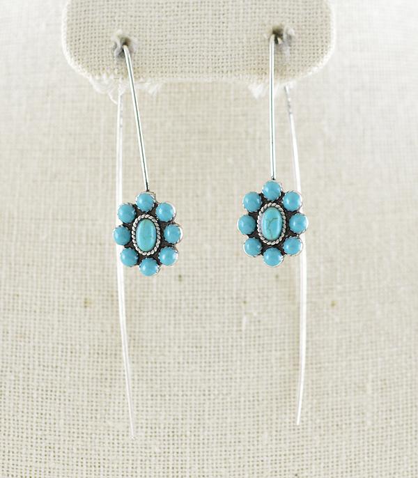 EARRINGS :: WESTERN HOOK EARRINGS :: Wholesale Western Concho Threader Earrings